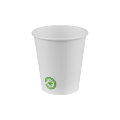 Pahare carton zero plastic albe 220 ml 50 buc